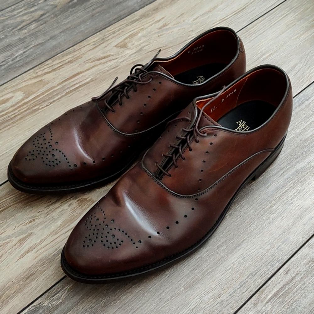 Allen Edmonds Weybridge brown Oxford wingtips | Size 11